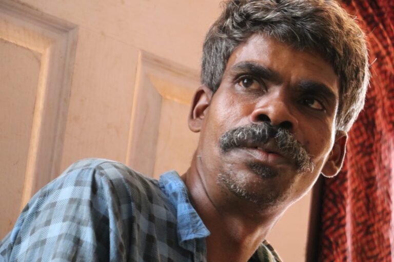 Babu who was tortured by the police after arresting in Muthanga Land struggle