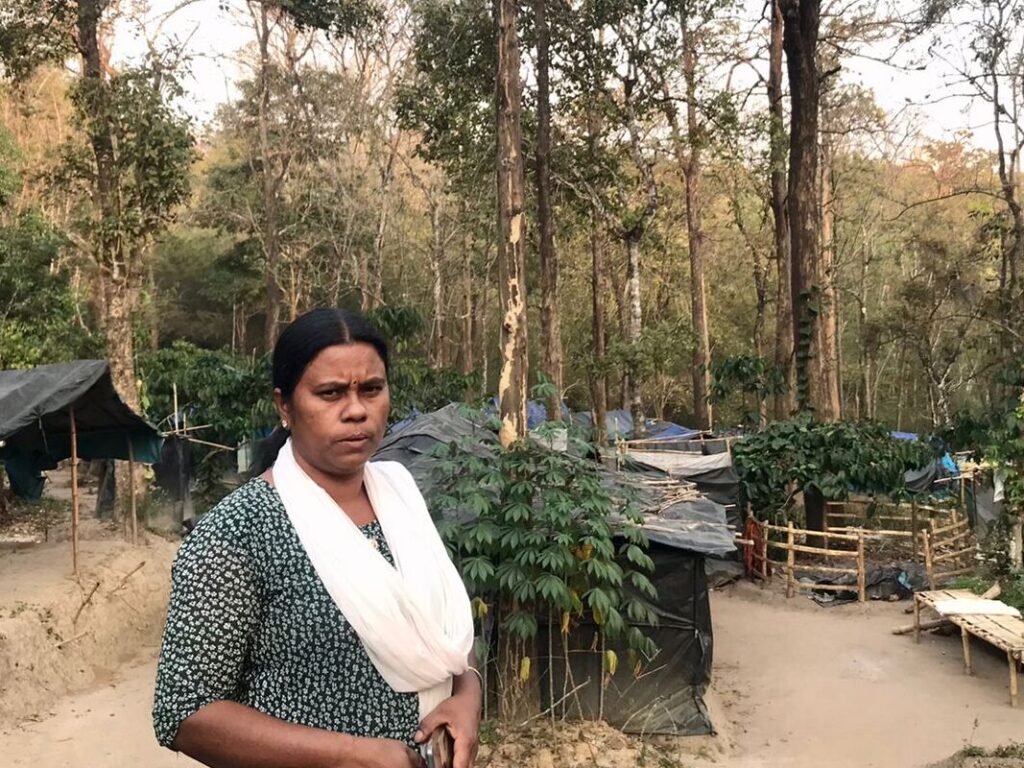 Beena in Mariyanad , Wayanad tribal land struggle