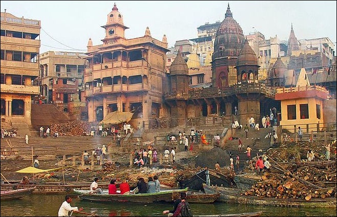 Manikarnika cremation ghat in Varanasi