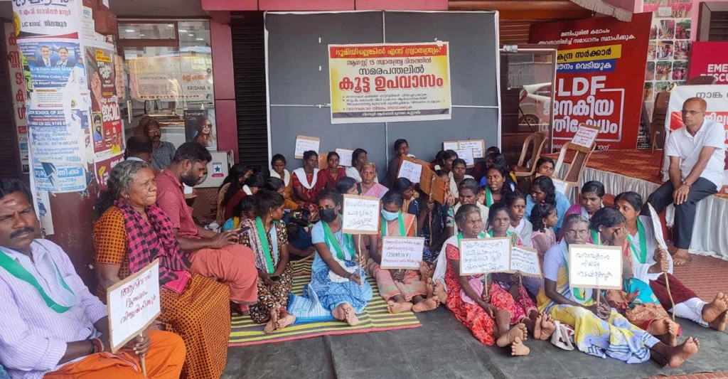Nilambur tribals on Hunger strike on independence day
