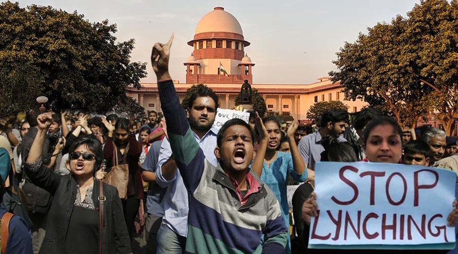 Protest against mob lynching