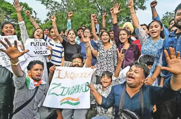 Gen Z protest in Jantar Mantar