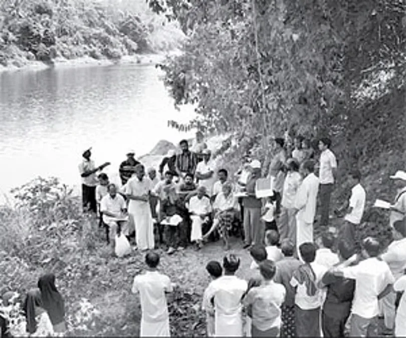 The study camp organised as a part of the Save Chaliyar Campaign at Areekode.