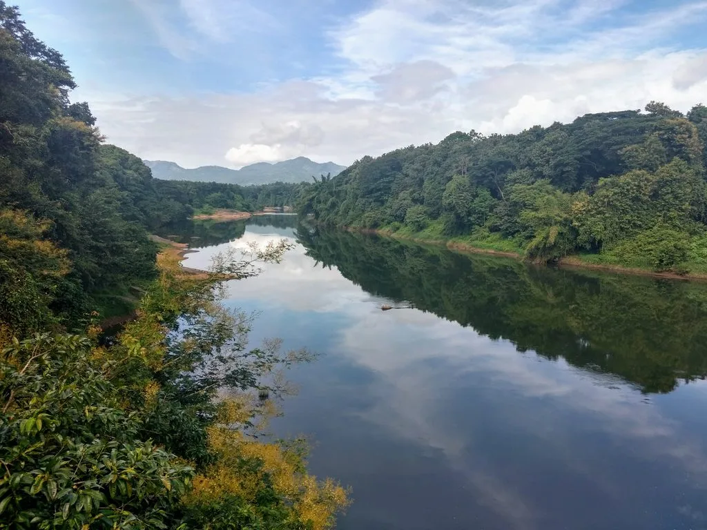 A view of Chaliyar at Nilambur, Malappuram