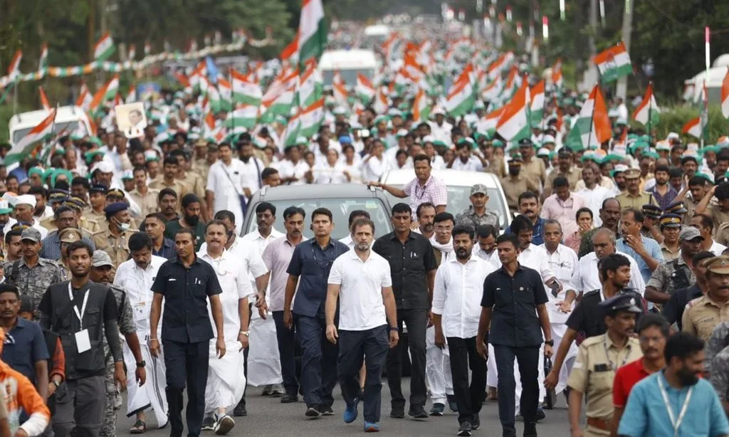 Rahul Gandhi during the Bharat Jodo Yatra
