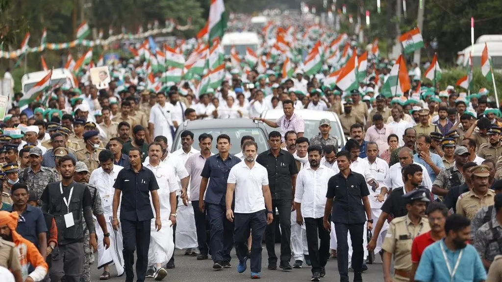 Bharat Jodo Yatra led by Congress MP Rahul Gandhi